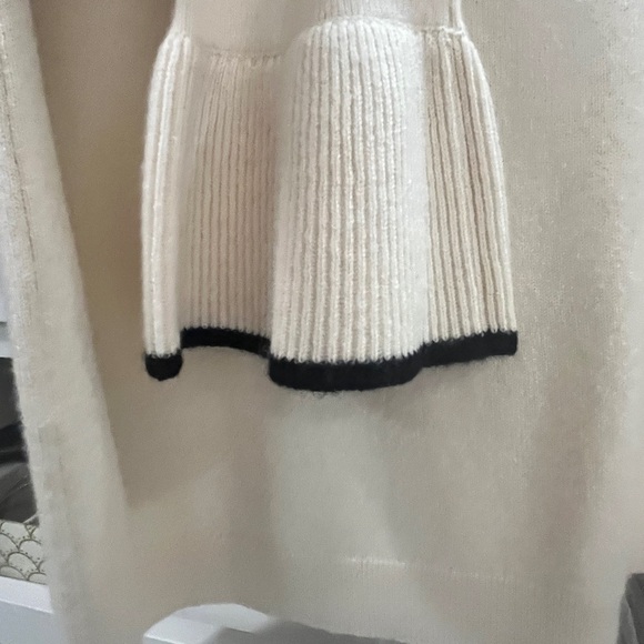 Veronica Beard Cream Cowl Neck Sweater - Picture 3 of 6